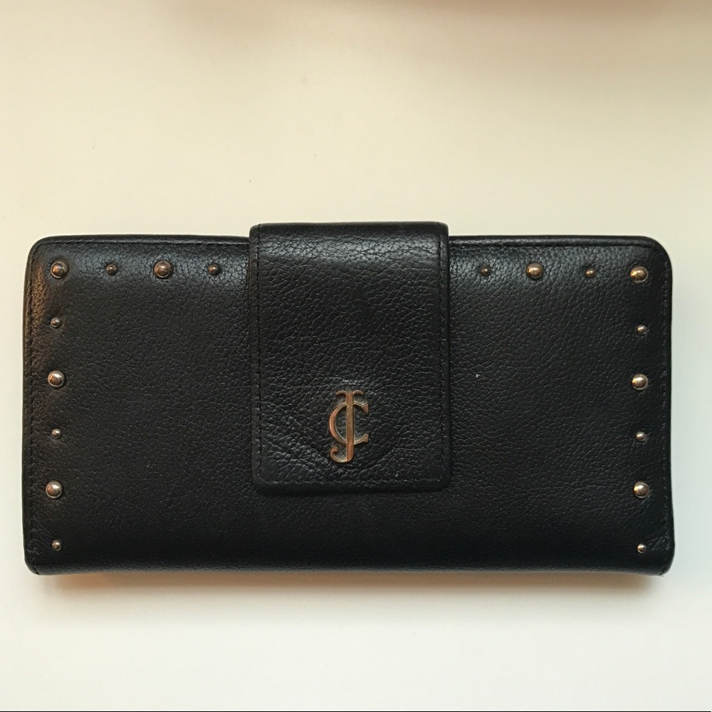 Juicy Couture black and gold wallet